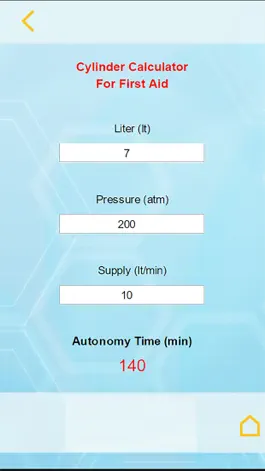 Game screenshot Oxygen Cylinder Autonomy Calc apk