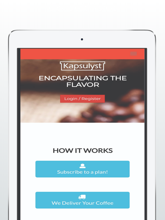 kapsulyst iPad screenshot 1 - Shopping app