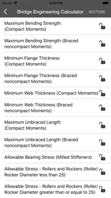 Bridge Engineering Calculator screenshot