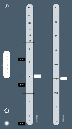 TrueDoF-Intro DoF Calculator screenshot 2