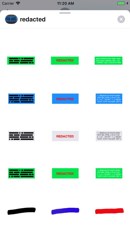 Redact and Censor Stickers