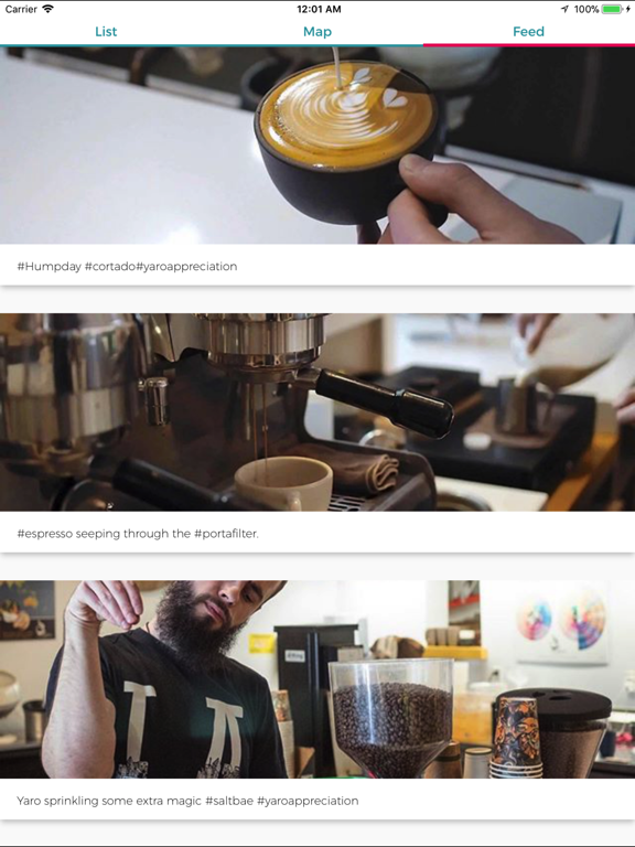 Find Some Coffee iPad screenshot 1 - Food & Drink app