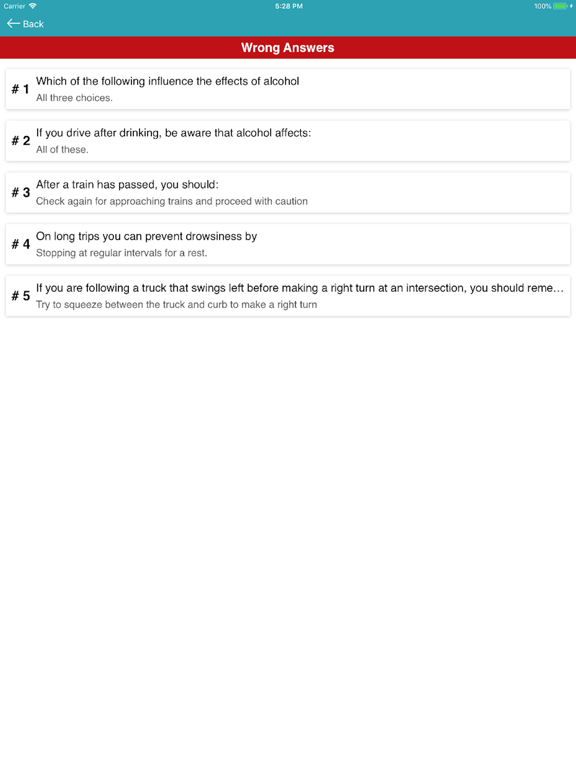 DMV Practice Test Pro iPad screenshot 5 - Education app
