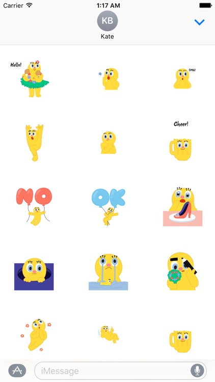 Animated Funny Assistant Sticker