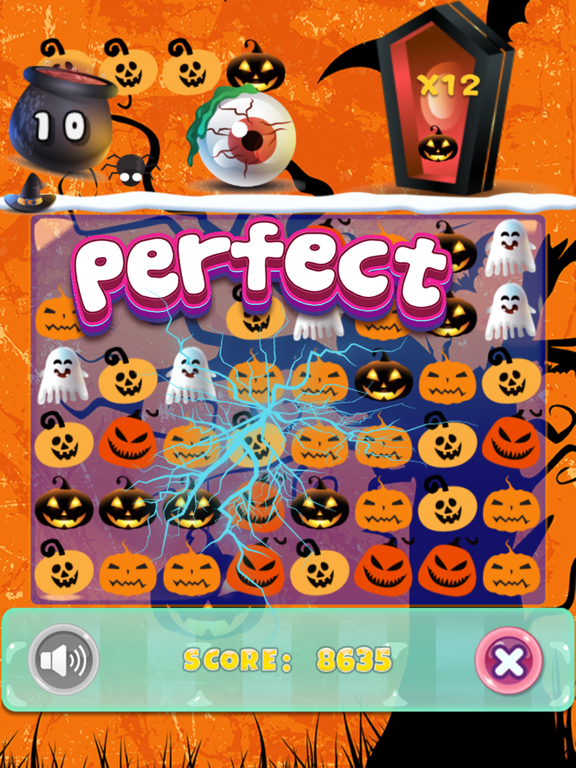 Screenshot #5 pour Halloween Match 3 Puzzle Game