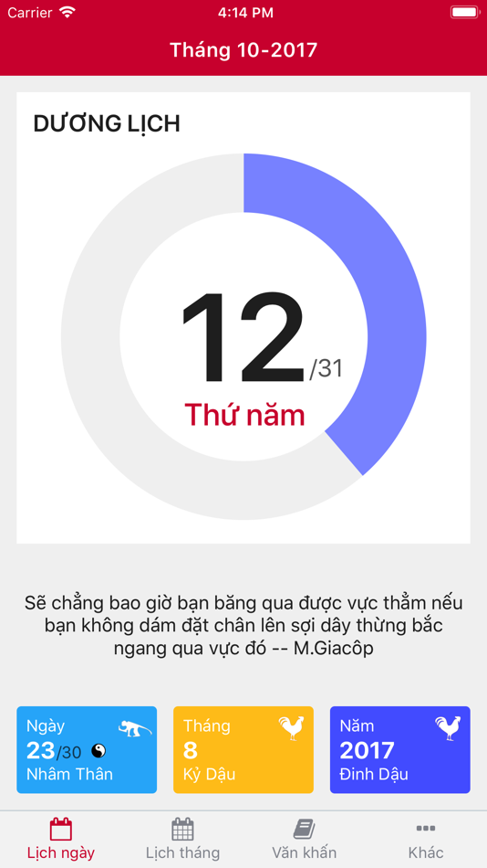 #1. Lịch Việt 2018 (iOS) 由: Ngo Ngoc Chien