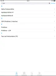 constantes biologiques iPad Captures Décran 4