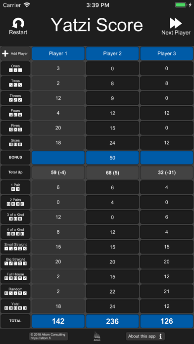 Screenshot #2 pour Yatzi Score