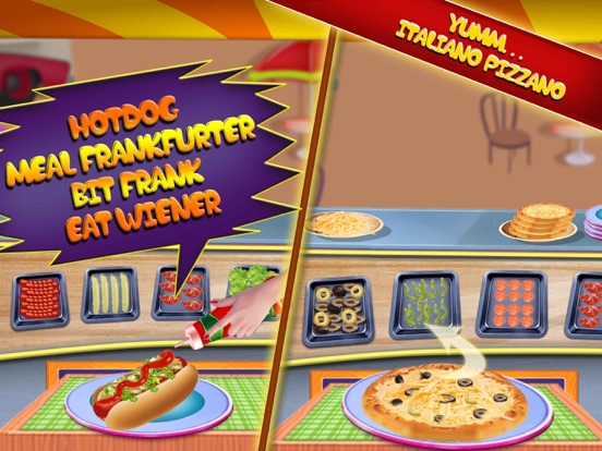 Fast Food Truck Park Chef Game iPad screenshot
