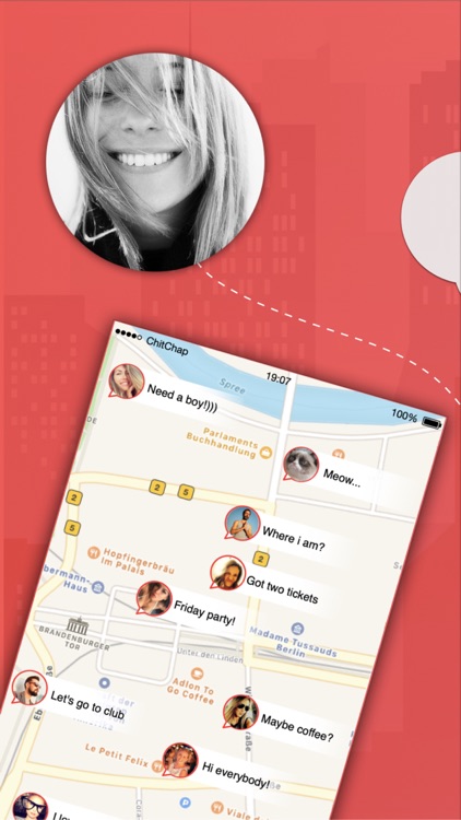 ChitChap -> Chat on the map