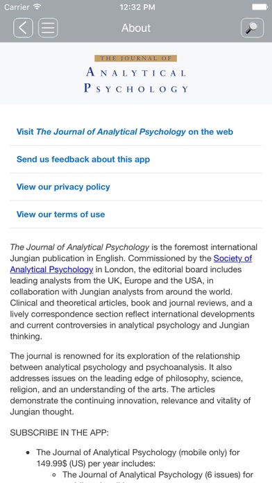 Jrnl of Analytical Psychology screenshot 3
