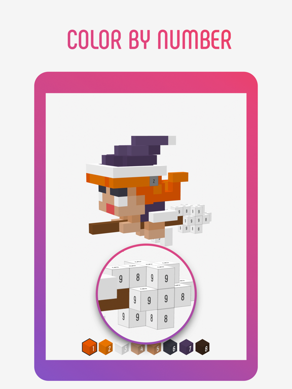 Screenshot #4 pour Coloring Happy Pixels 3D