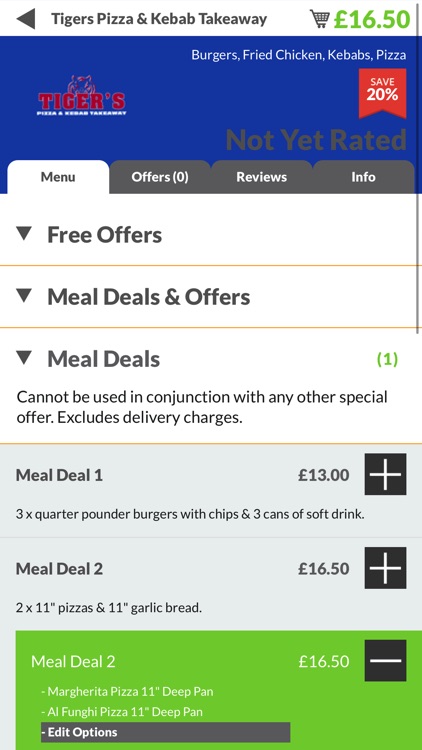 Tigers Pizza & Kebab Takeaway