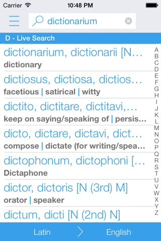 Dictionary Latin English screenshot 2