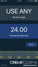 FLICKERfree Calculator screenshot