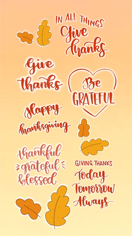 Thanksgiving Calligraphy