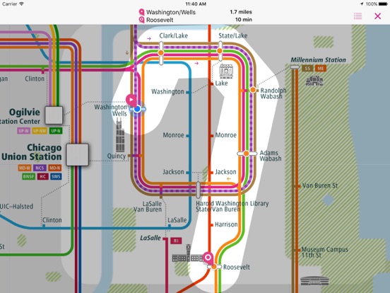 Screenshot #6 pour Chicago Rail Map Lite