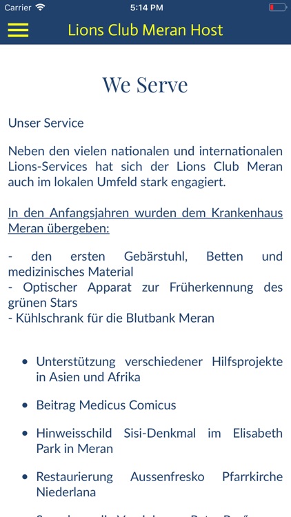 Lions Club Meran Host