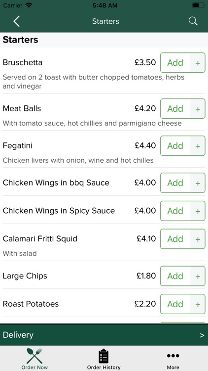 The Original Giacomos Bella Na