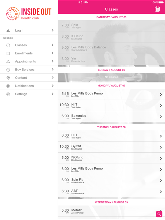 Screenshot #6 pour Inside Out Health Club