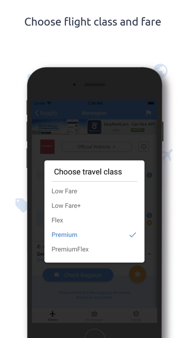 Baggify iPhone screenshot 5 - Travel app