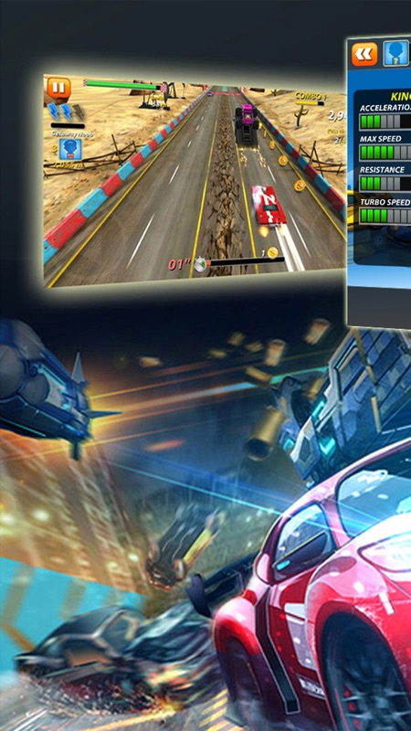 Wild racing-car racing game screenshot 1