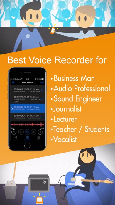 Voice Recorder Hd review screenshots