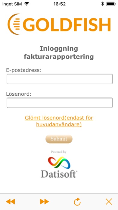 Goldfish - Fakturarapportering screenshot 2