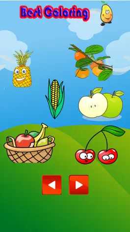 Game screenshot Счастливое Окрашивание Окрашивание фруктов hack