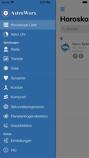 Screenshot von AstroWorx Astrologie auf dem iPhone 5