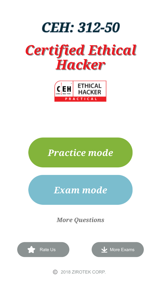 CEH Certification 312-50 Exam - 1.1 - (iOS)