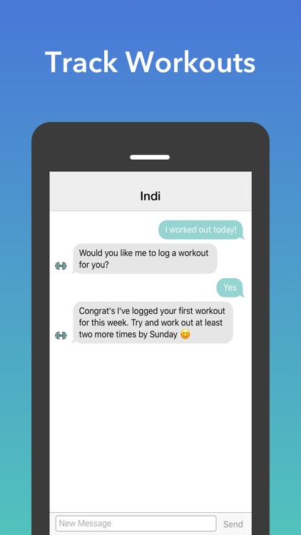 Indi the Fitness Bot screenshot-3