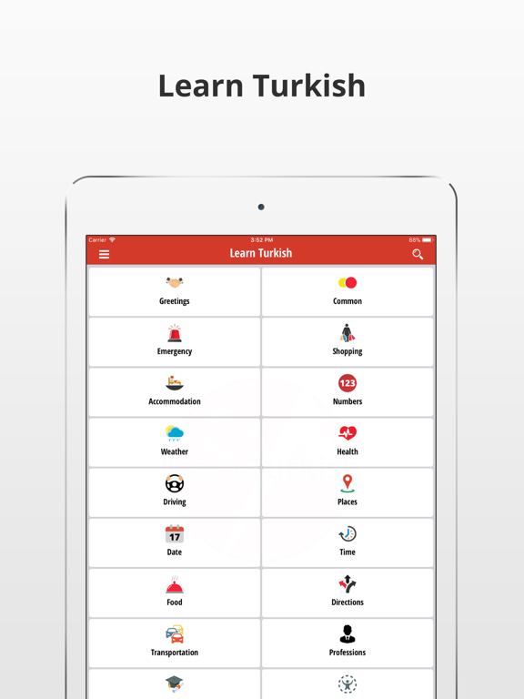 Screenshot #4 pour Learn Turkish Language Phrases