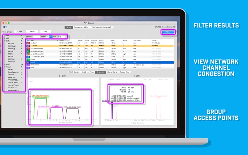 Screenshot #1 for WiFi Scanner