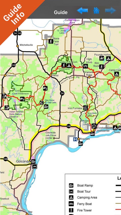 Shawnee National Forest gps and outdoor map