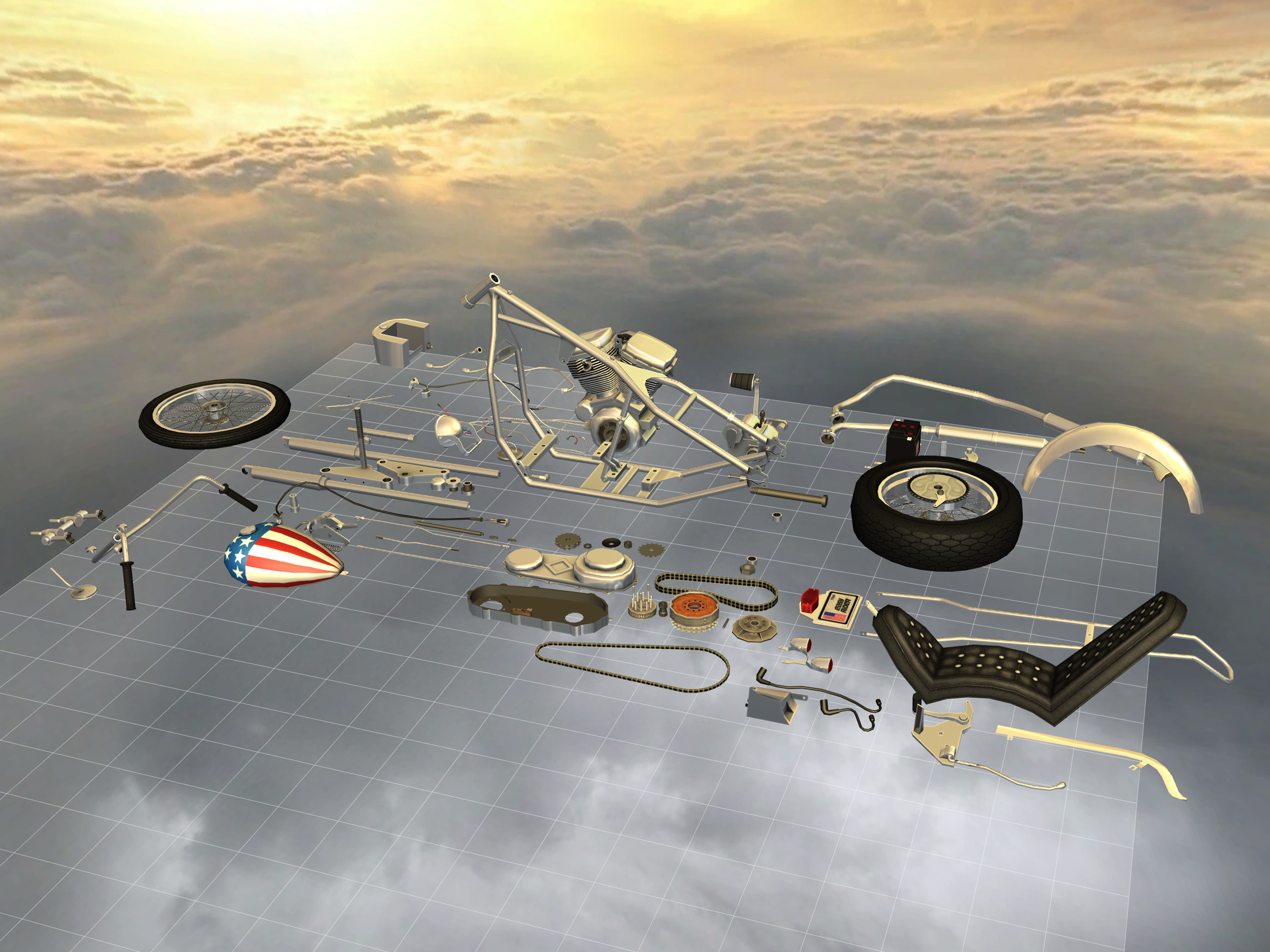 Bike Disassembly 3D