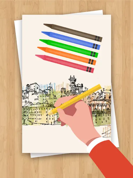 Dibujar y pintar con el dedo