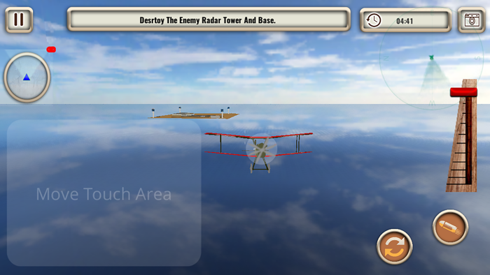 Vintage Plane Flight Simulator