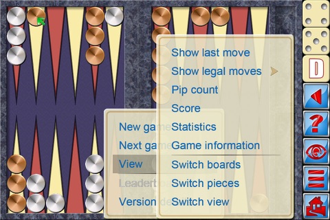 Backgammon V+, multiplayer - náhled