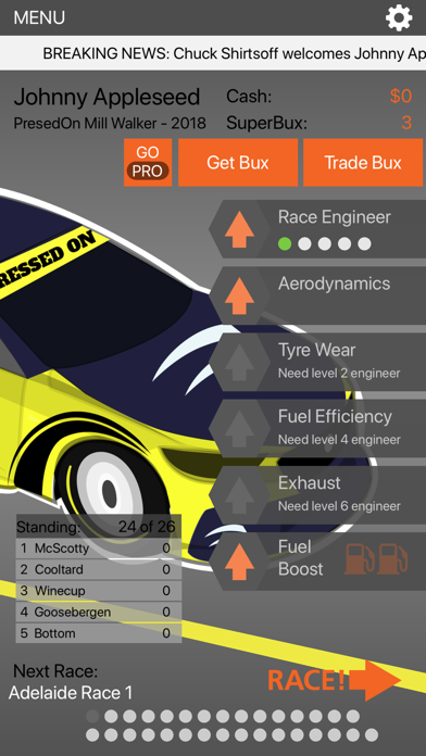 V8 Race Manager screenshot 1