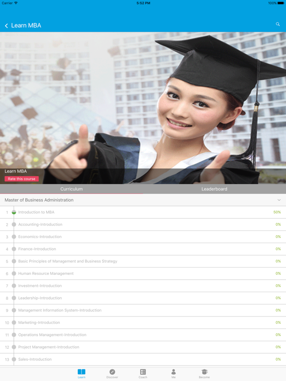 Learn MBA and Accounting iPad screenshot 3 - Education app