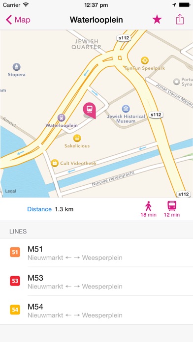 Screenshot #2 pour Amsterdam Rail Map Lite