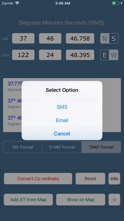 Coordinate Converter DD DMS