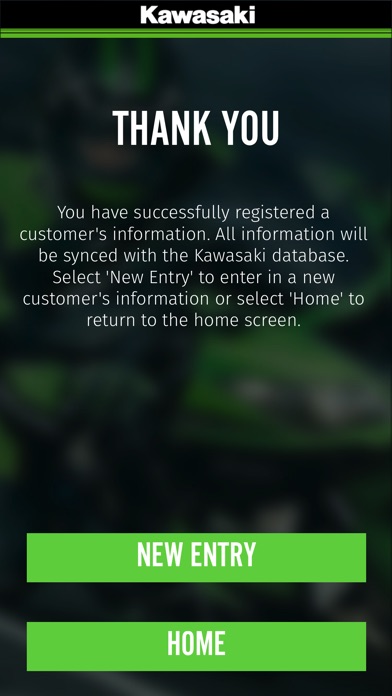 Kawasaki Consumer Activate screenshot 3