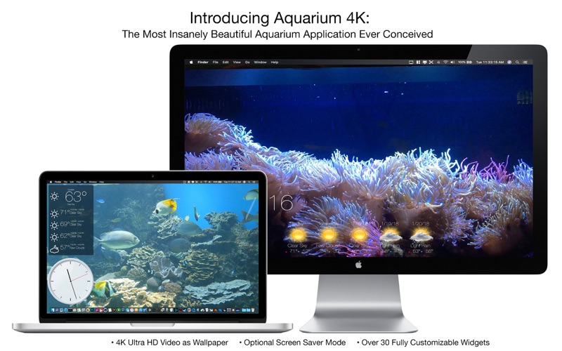 aquarium 4k - live wallpaper iphone screenshot 1