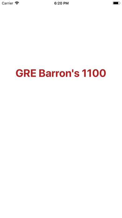 Screenshot #1 pour Barron's GRE 1100 Words