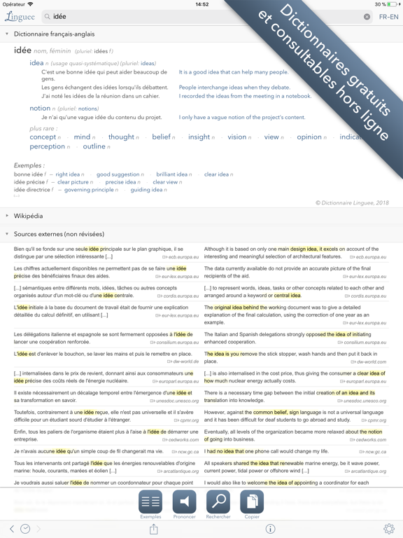Screenshot #5 pour Dictionnaire Linguee