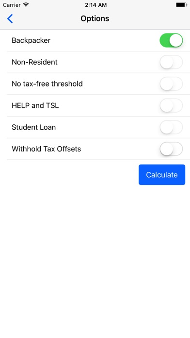 Aussie Taxes - ATO Income Tax Calculator screenshot 3