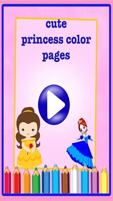 Cute Princess Color Pages screenshot 3