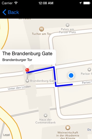 Berlin guide. Orange arrow. screenshot 3